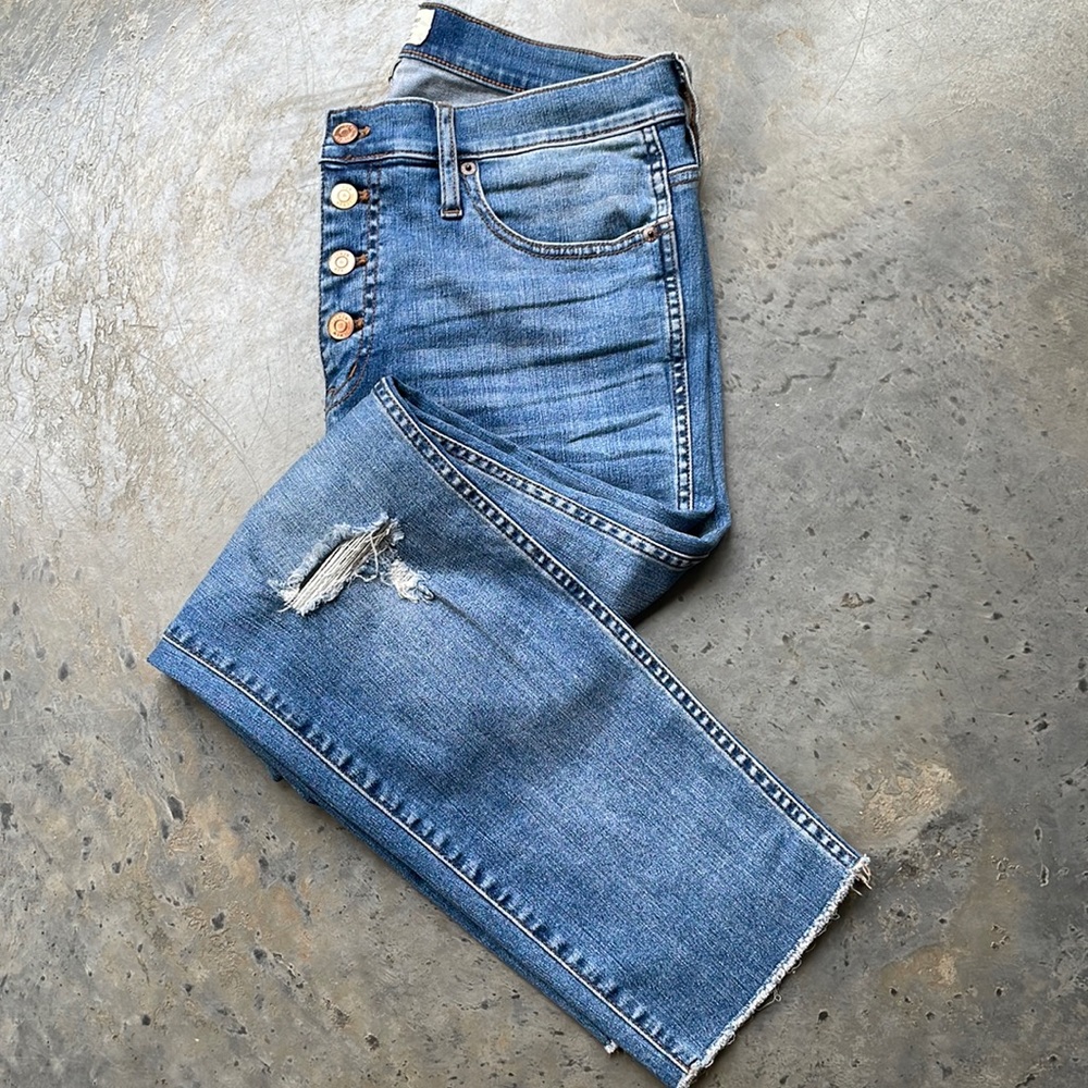 JCrew Button Fly Vintage Straight Jeans